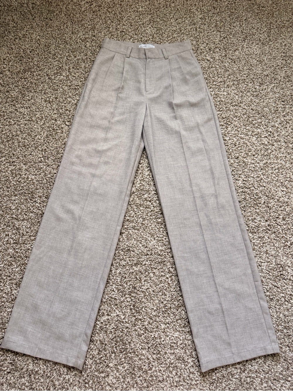 High-Rise Wide-Leg Dress Pants